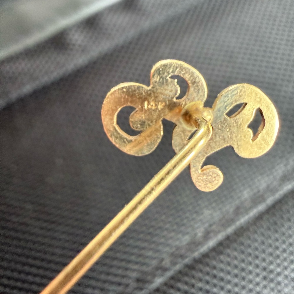 Vintage 14k Gold Pin - Picture 4 of 9